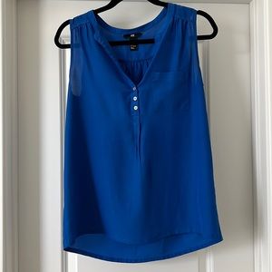 H&M Royal Blue Work blouse